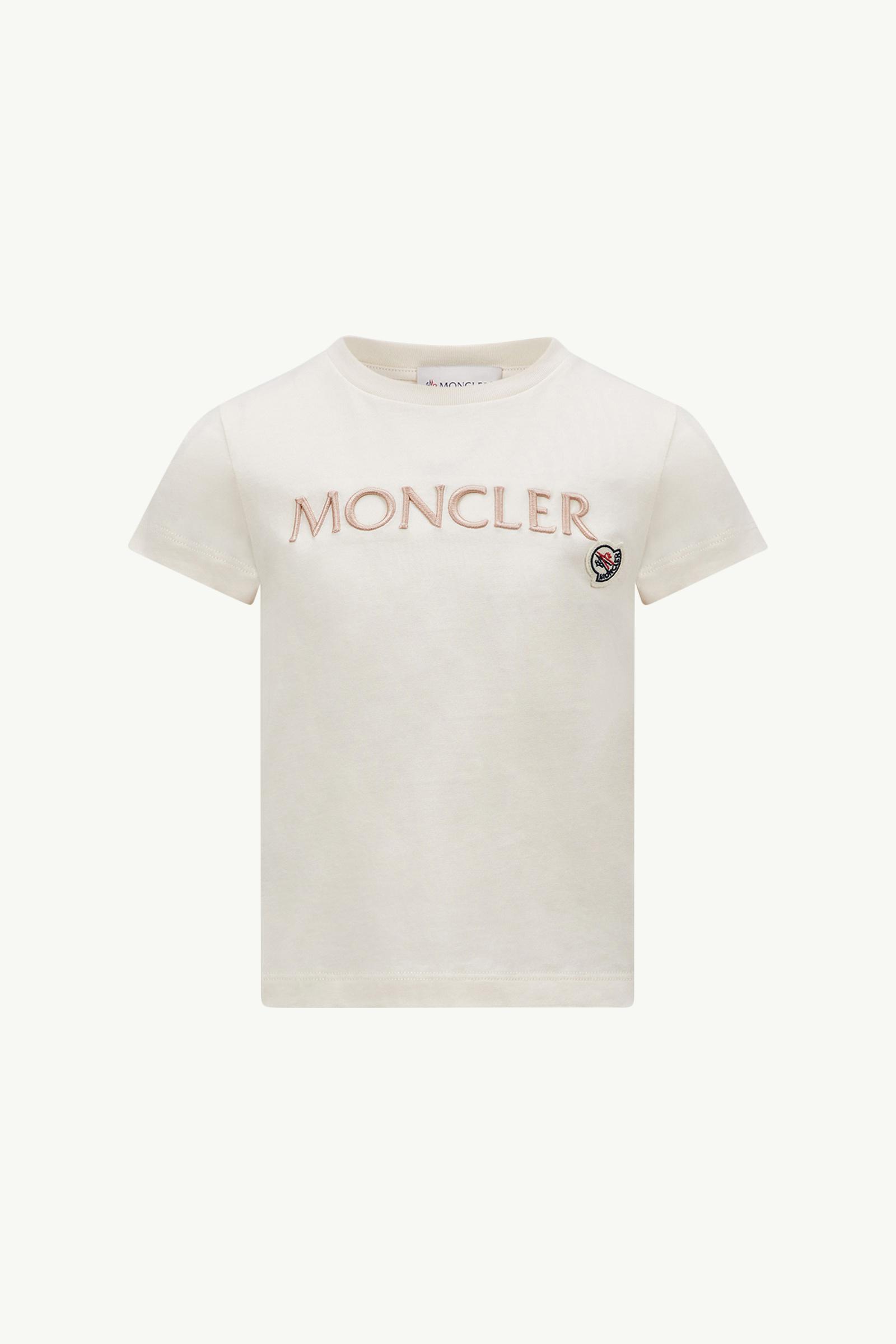 新品同様★ MONCLER ホワイト Tシャツ バックプリント　4S461 新品同様☆ MONCLER ホワイト Tシャツ バックプリント 4S461
